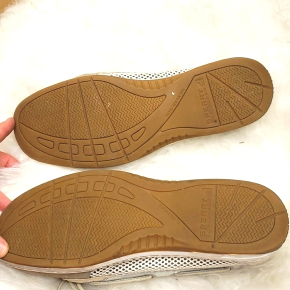 Sperry Top-Sider Angelfish Open Mesh Boat Shoe Silver Gray 8.5 - Picture 6 of 8
